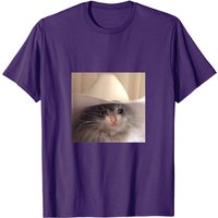 T-shirt pour hommes avec le mème Sad Cat Cowboy Hat