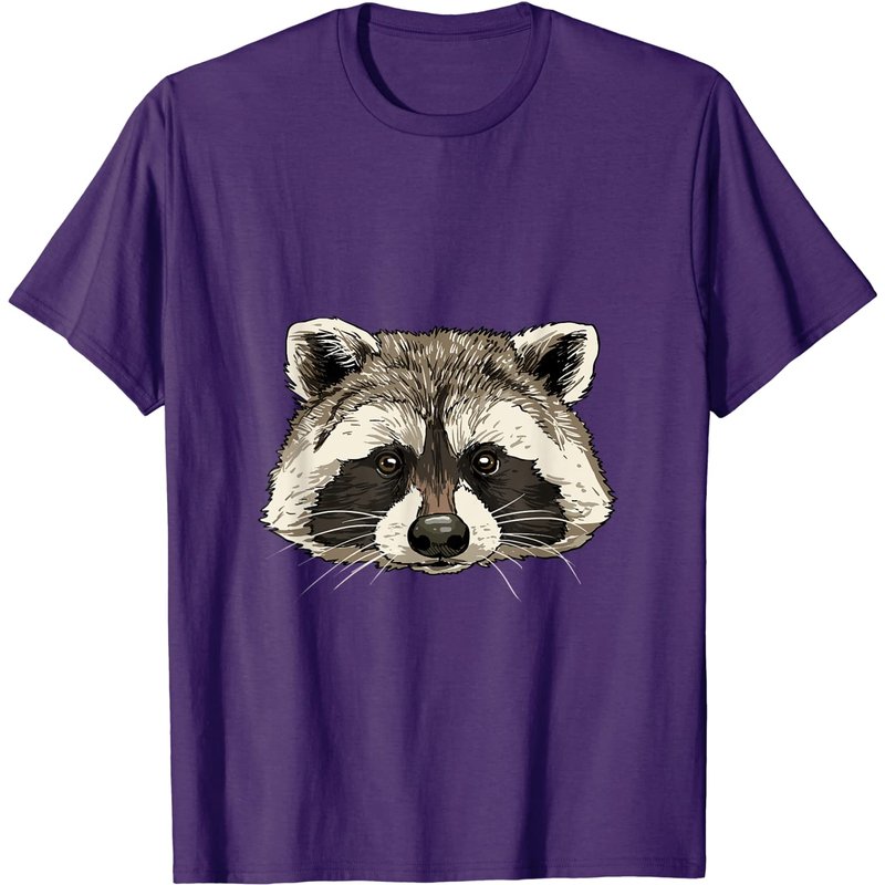 T-shirt Raccoon Head pour amoureux des ratons laveurs — T-shirts pour hommes