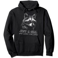 Juste une fille qui aime les ratons laveurs - Hoodie — Sweats à capuche pour hommes
