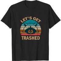 T-shirt pour hommes Let's Get Trashed Raccoon — T-shirts pour hommes