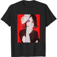 Anime Aesthetic Girl Japanese Gothic Waifu T-Shirt for Men — Mens T Shirts