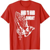 T-shirt Praying Combat de Main à Main Jésus Chrétien pour Hommes