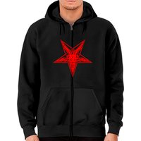 Hoodie Sigil Of Baphomet avec Pentagramme et Tête de Bouc — Sweats à capuche pour hommes