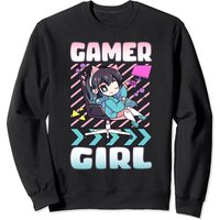 Gamer Girl Chibi Anime Unisex Sweatshirt