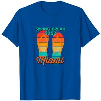 T-shirt Vintage Flip Flops Printemps 2022 Miami Beach pour Hommes — T-shirts pour hommes