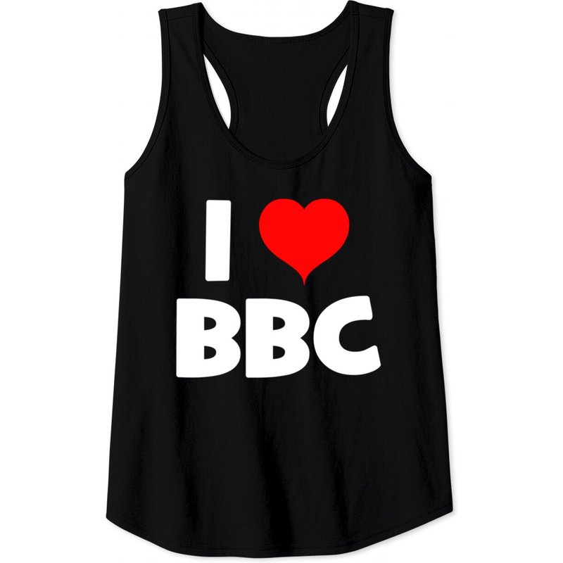 Bbc Tank Top I Love Bbc for Men - Black — Mens T Shirts