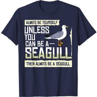T-shirt Seagull Meme pour hommes - Cadeau d'oiseau marin noir