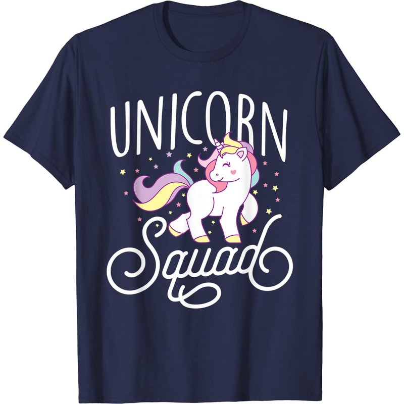 T-shirt Kawaii Unicorns Unicorn Squad pour hommes
