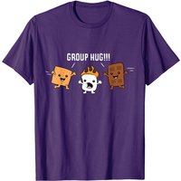 T-shirt S'mores au chocolat et guimauve Group Hug Camping