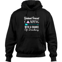 Weekend Forecast Camping With A Chance Of Drinking T-shirt