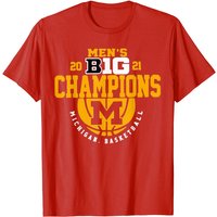 T-shirt des champions de la division Est Big Ten 2021 des Wolverines pour hommes