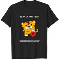 T-shirt Année du Tigre Zodiaque Chinois Nouvel An Lunaire 2022
