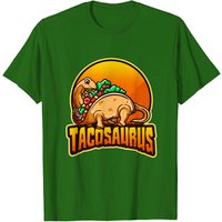 T-shirt Taco Cartoon pour hommes avec design de Tacosaurus — T-shirts pour hommes