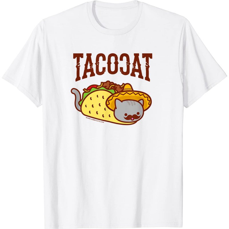 Funny Cat T-Shirt - Mexican Taco Cat for Men
