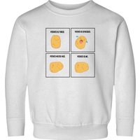 Mème de Pomme de Terre Amusant Je Suis un Végétarien Sweatshirt — Sweats à capuche pour hommes