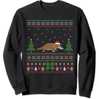Sweat-shirt Cute Platypus avec chapeau de Noël pour unisexe — Sweats à capuche pour hommes