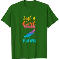 T-shirt Mignon Ornithorynque pour Hommes - Juste une Fille qui Aime les Ornithorynques — T-shirts pour hommes