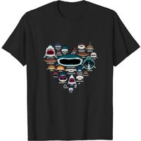 T-shirt Shark pour hommes en noir — T-shirts pour hommes