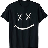 T-shirt X Eyed Smiley Face pour hommes en noir — T-shirts pour hommes