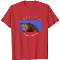 T-shirt Mom Pick Me Up I'm Scared pour hommes en noir — T-shirts pour hommes
