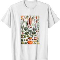 Kitchen Vegetable Identification Reference Chart T-Shirt for Men