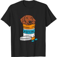 T-shirt pour hommes avec un chien saucisse Dachshund — T-shirts pour hommes