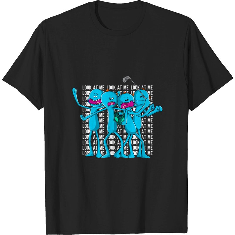 Mr. Meeseeks Look At Me - Rick And Morty Men's T-Shirt — Mens T Shirts