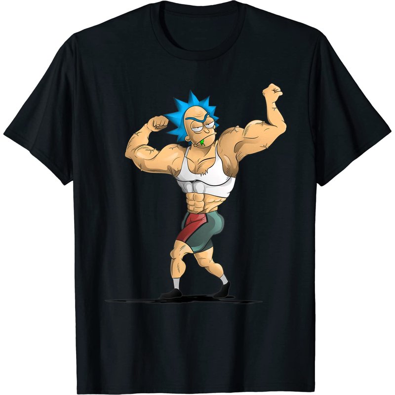 Rick and Morty Rick's Gym T-Shirt for Men — Mens T Shirts