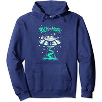 Hoodie à Capuche Rick et Morty Vaisseau Spatial 2 Couleurs Unisexe