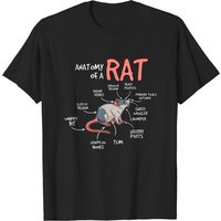 T-shirt Anime Rat pour Hommes - Anatomie d'un Rat
