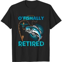 Ofishally T-Shirt Retired Fishing Gift for Men