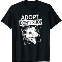 Screaming Possum T-Shirt for Men in Black