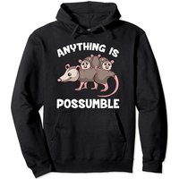 Hoodie Screaming Possum pour Unisexe - Design Opossum Mignon