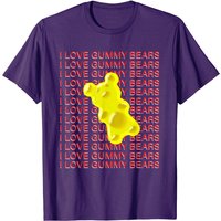 T-shirt Gummy Bear pour hommes en noir — T-shirts pour hommes
