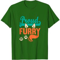T-shirt Furry Knot Proud Furry pour hommes - Noir — T-shirts pour hommes