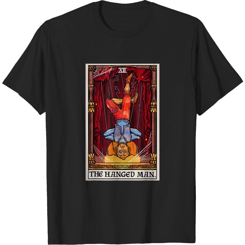 T-shirt Goth Vintage de la Carte de Tarot Le Pendu pour Hommes — T-shirts pour hommes