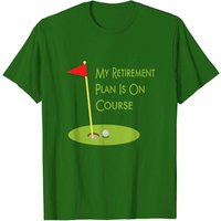 T-shirt sur le thème du golf pour la retraite