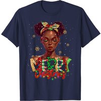 T-shirt Joyeux Noël Reine Noire Fille Santa Africain pour Hommes — T-shirts pour hommes