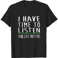 T-shirt pour hommes Depression Merch J'ai le temps d'écouter