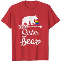 Sister Bear LGBT Christmas Rainbow Pride T-Shirt for Men