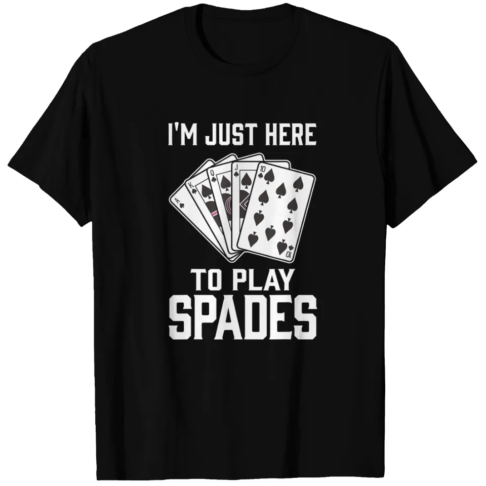 T-shirt 10 de Piques pour Hommes - Design de Jeu de Cartes Piques Noir — T-shirts pour hommes