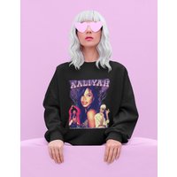 Sweat à col rond unisexe Aaliyah en mélange lourd