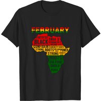 T-shirt Mois de l'Histoire des Noirs Carte de l'Afrique pour Hommes — T-shirts pour hommes