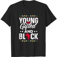 T-shirt Young Gifted & Black African Pride pour le Mois de l'Histoire des Noirs — T-shirts pour hommes