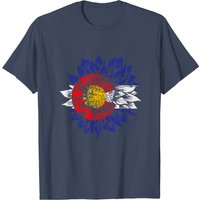 T-shirt Sunflower Drapeau du Colorado pour hommes — T-shirts pour hommes