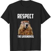 Respect My Authoritah T-Shirt Groundhog Day Photo for Men
