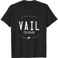 Vail Colorado Graphic Distressed Vintage Snowboard T-Shirt