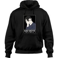 Sad Boy Anime Hoodie - Unisex Black Aesthetic Apparel
