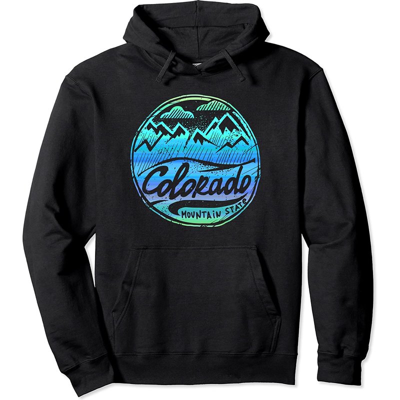 Hoodie Colorado Mountains - Pullover Unisexe pour Activités de Plein Air — Sweats à capuche pour hommes