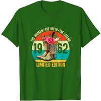 T-shirt Édition Limitée 60 Ans 1963 Bottes de Cowboy pour Hommes — T-shirts pour hommes